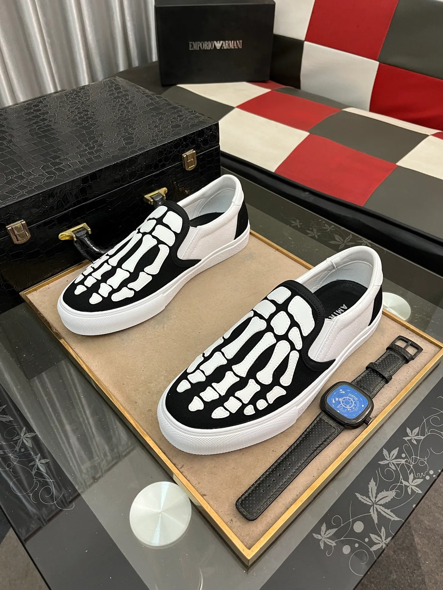 Men's men's shoes 💰420⌚️⌚️miri star shoes bone moral training shoes casual shoes amiri 2025 spring and summer star shoes bone moral training shoes micro-shaped body, the bone weaving pattern made of multi-layer genuine leather is more three-dimensional, slightly thicker and rich, and all elements are just right! The details are just right. Size: 38 to 442️⃣Colors available